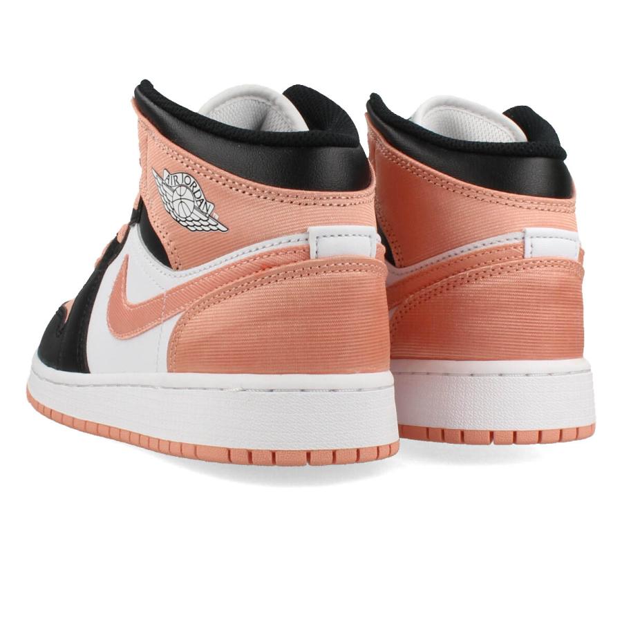 NIKE JORDAN 1 MID ホワイト ライト マダー ルート ブラック エア ジョーダン 1 NIKE AIR JORDAN MID GS 【WHITE LIGHT MADDER ROOT