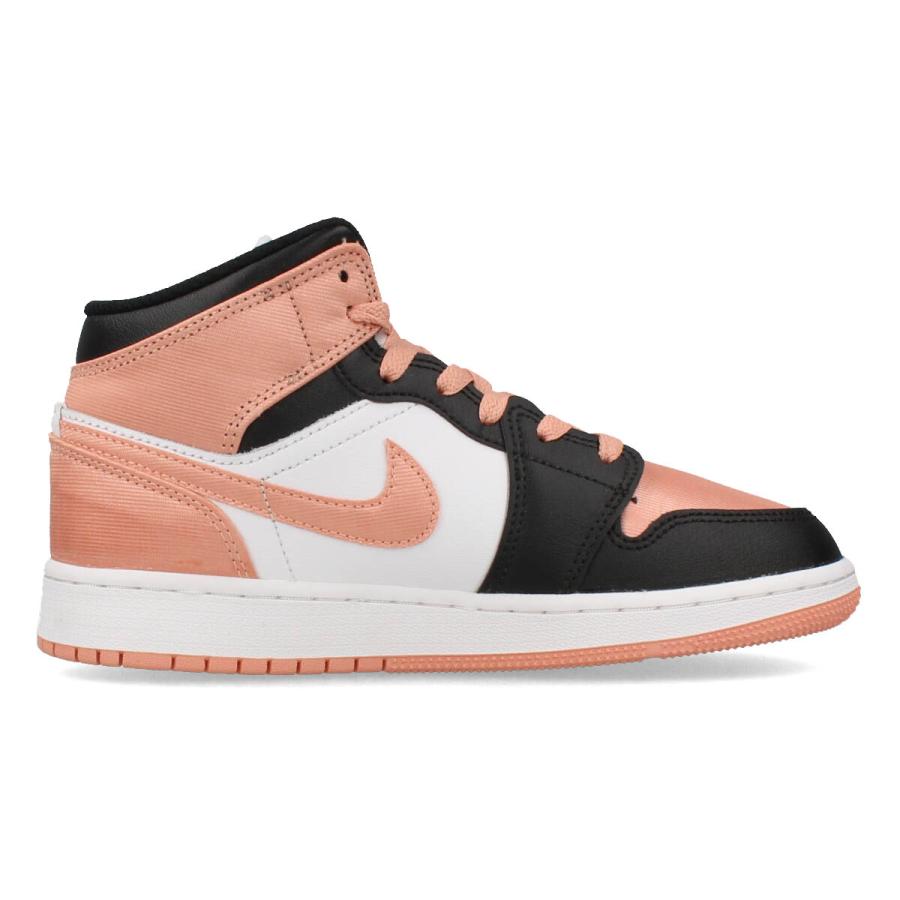 NIKE JORDAN 1 MID ホワイト ライト マダー ルート ブラック エア ジョーダン 1 NIKE AIR JORDAN MID GS 【WHITE LIGHT MADDER ROOT