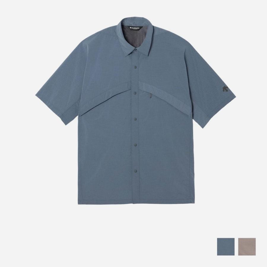【超美品】DESCENTE オルテライン81 半袖シャツ DESCENTE（デサント） DESCENTE ALLTERRAIN 81 GREYISH RIPSTOP H/S
