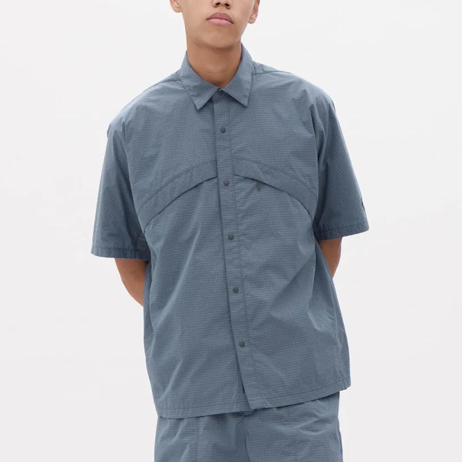 トップス DESCENTE ALLTERRAIN 81 TECH H/S SHIRT DESCENTE（デサント） DESCENTE ALLTERRAIN 81 GREYISH RIPSTOP H/S