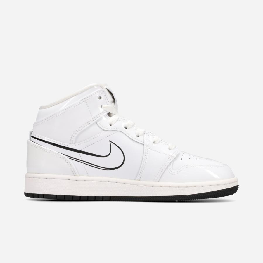 【20,000円均一SALE】 NIKE AIR JORDAN 1 MID GS 【SCHEMATIC】 ナイキ エアジョーダン 1 ミッド GS 海外限定 日本未発売モデル ホワイト DQ1864-100の画像