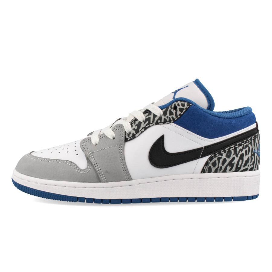 NIKE AIR JORDAN 1 LOW SE GS 【TRUE BLUE】 ナイキ エア ジョーダン 1 ロー SE GS WHITE/DARK MARINA BLUE/BLACK/CEMENT GREY dq2514-140｜lowtex｜04