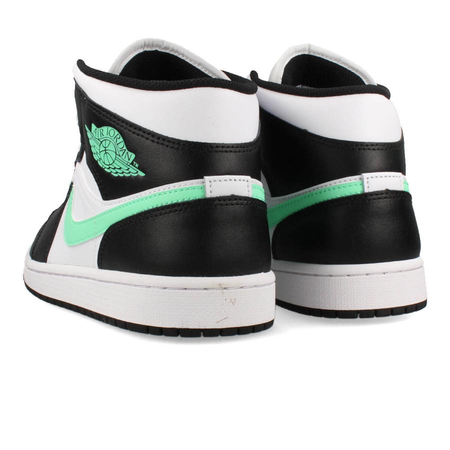 NIKE AIR JORDAN 1 MID ナイキ エア ジョーダン 1 ミッド メンズ WHITE/BLACK/GREEN GLOW ホワイト DQ8426-103｜lowtex｜03