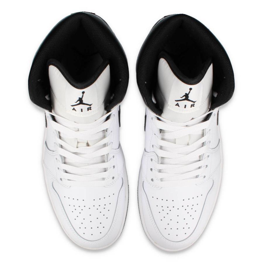 NIKE AIR JORDAN 1 MID ナイキ エア ジョーダン 1 ミッド メンズ WHITE/BLACK/WHITE ホワイト DQ8426-132｜lowtex｜02