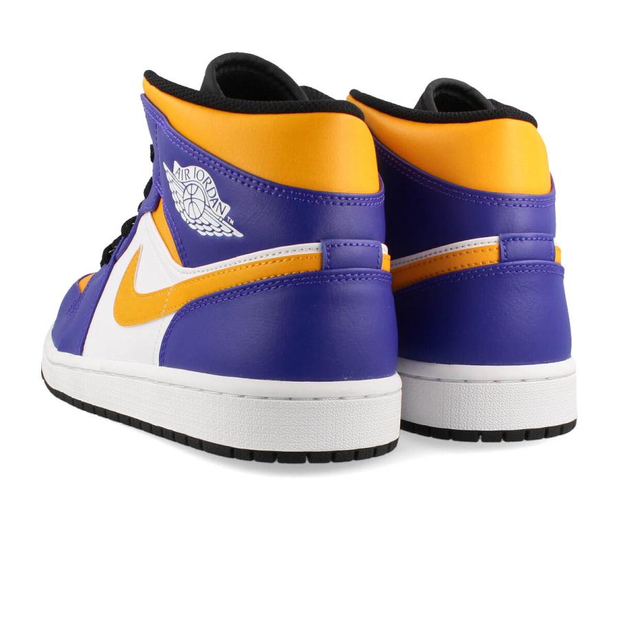 【ビッグサイズ】 NIKE AIR JORDAN 1 MID LAKERS ナイキ エア ジョーダン 1 ミッド レイカーズ DARK  CONCORD/TAXI/WHITE/BLACK パープル イエロー ホワイト