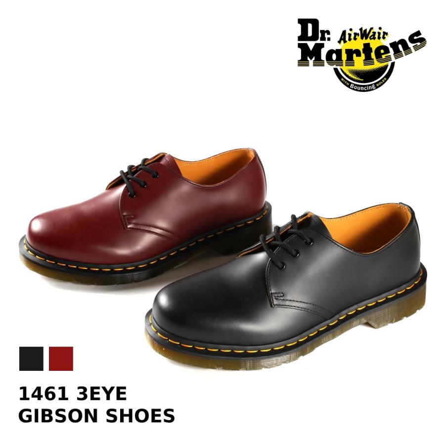 ドクターマーチン レディース メンズ 3ホール 3アイレット ギブソンシュー Dr.Martens 1461 3EYE GIBSON