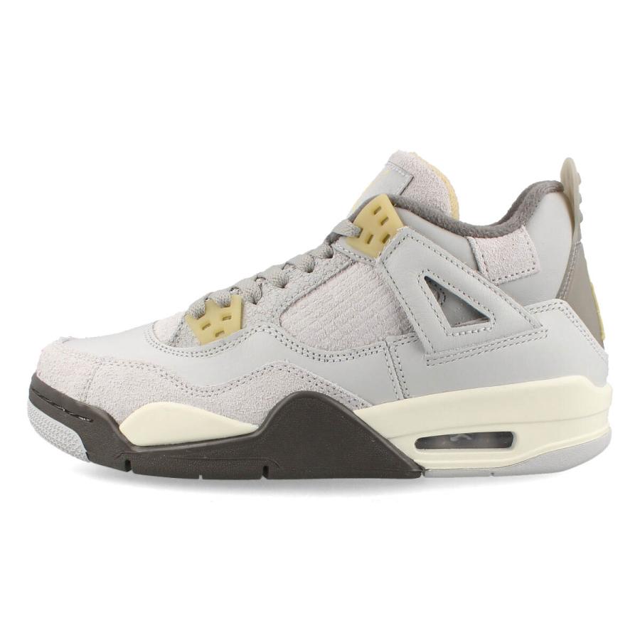 NIKE AIR JORDAN 4 RETRO GS CRAFT ナイキ エアージョーダン4 レトロ GS クラフト PHOTON DUST/PALE VANILLA/OFF WHITE グレー｜lowtex｜04