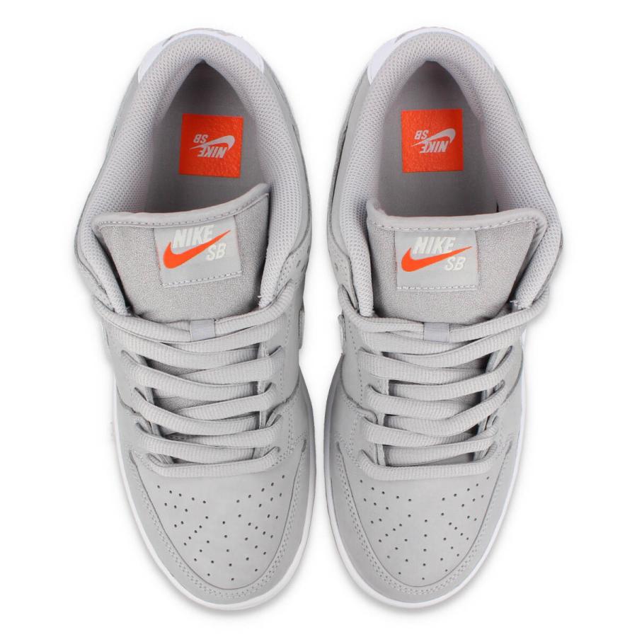 NIKE SB DUNK LOW PRO ISO ナイキ SB ダンク ロー プロ ISO メンズ ローカット WOLF GREY/WHITE/GUM/PURE PLATINUM/SAFETY ORANGE グレー ホワイト dv5464-001｜lowtex｜02