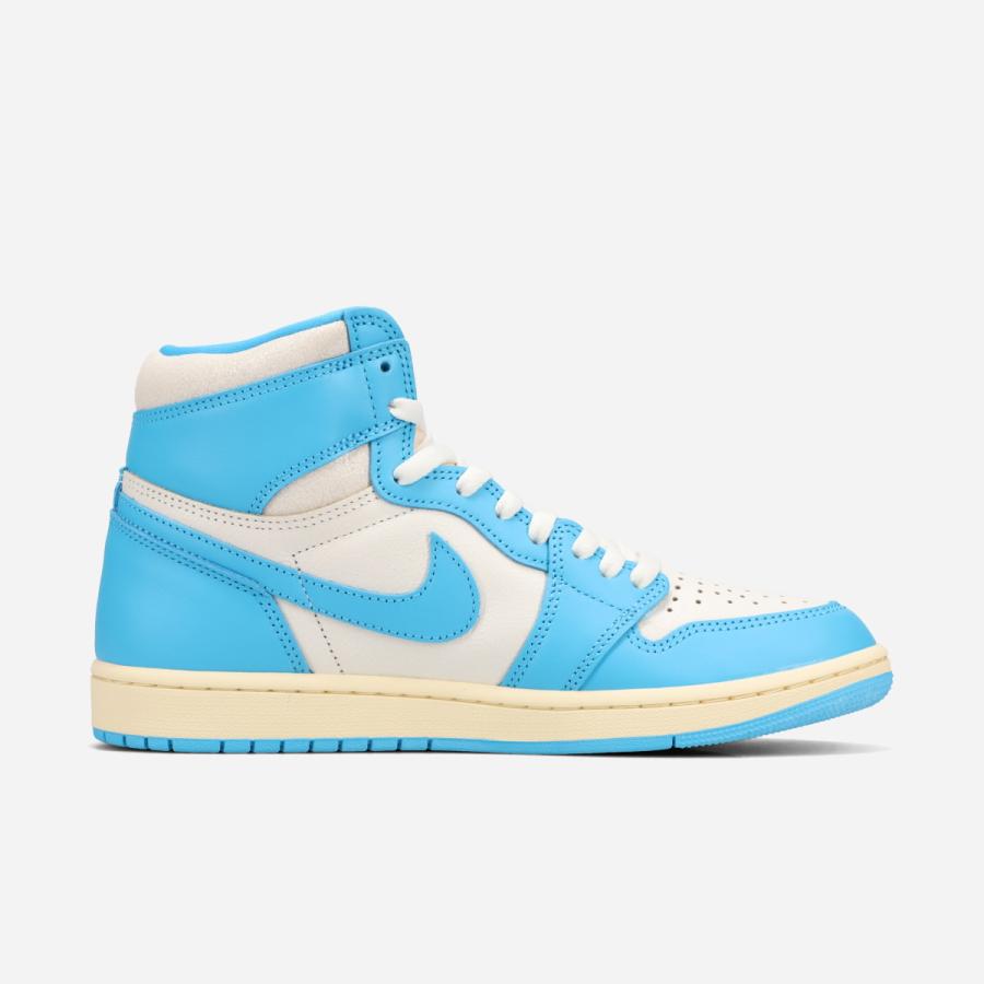 【8%OFF】  NIKE AIR JORDAN 1 HIGH OG -UNC REIMAGINED- ナイキ エア ジョーダン 1 ハイ OG -UNC リイマジンド- DARK POWDER BLUE/SAIL ブルー DZ5485-402の画像
