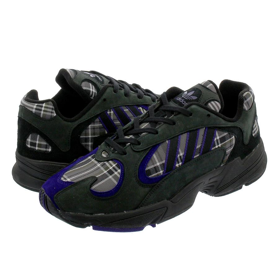 black and purple adidas yung 1