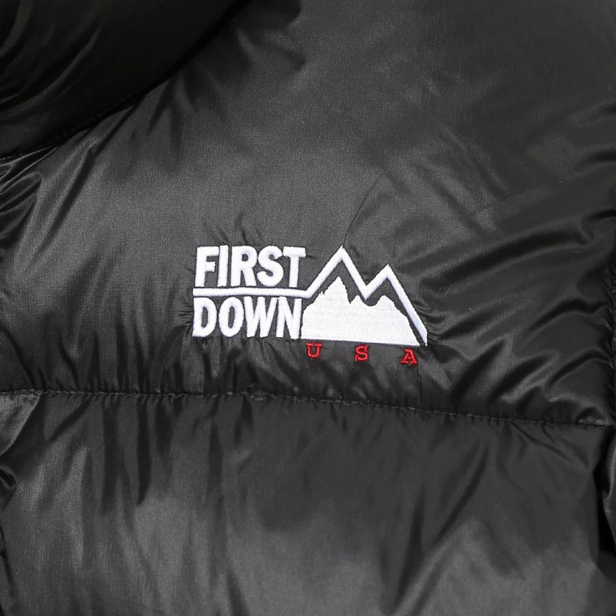 FIRST DOWN LIGHT BUBBLE DOWN JACKET 10D NYLON TAFFETA ファーストダウン ライトバブルダウンジャケット ナイロンタフタ メンズ BLACK ブラック f542014｜lowtex｜04