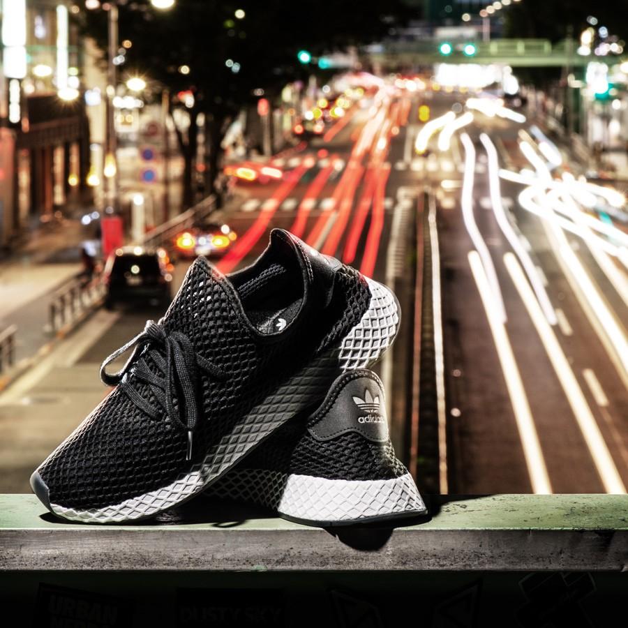 スニーカー メンズ レディース アディダス ディーラプト ランナー キックスラボ adidas DEERUPT RUNNER KICKS LAB. CORE BLACK/RUNNING WHITE｜lowtex｜06