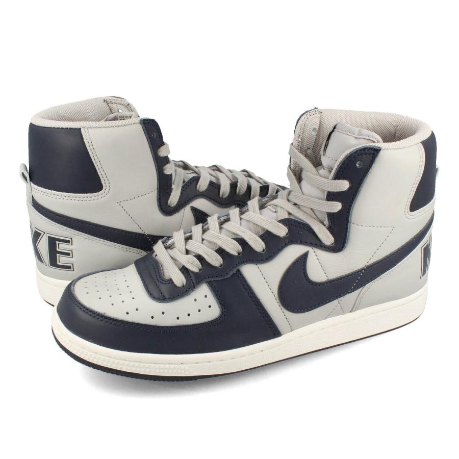 【ビッグ・スモールサイズ】 NIKE TERMINATOR HIGH GEORGETOWN ナイキ ターミネーター ハイ メンズ ハイカット  GRANITE/DARK OBSIDIAN/SAIL グレー ネイビー : fb1832-001-sb : LOWTEX - 通販 -