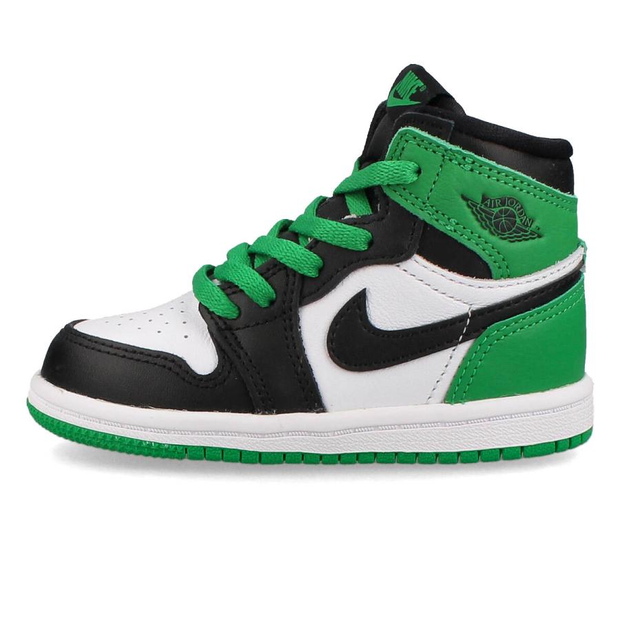 NIKE AIR JORDAN 1 RETRO HIGH OG TD ナイキ エア ジョーダン 1 レトロ ハイ OG TD ベビー 子ども BLACK/LUCKY GREEN/WHITE ブラック fd1413-031｜lowtex｜04