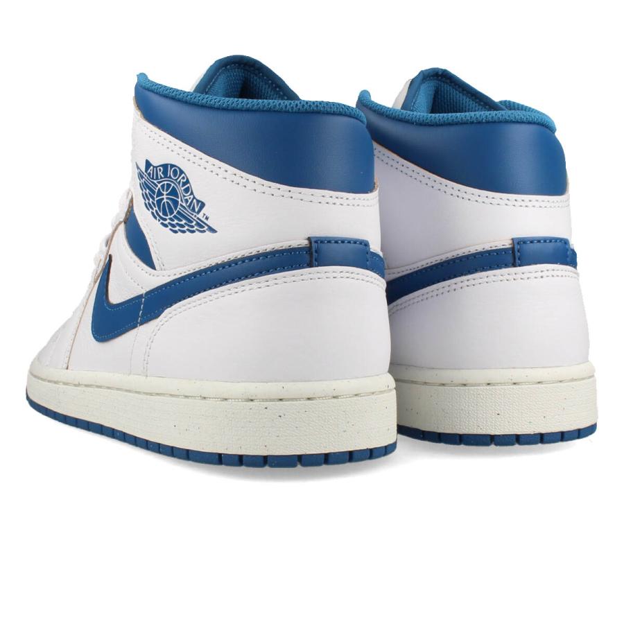 NIKE AIR JORDAN 1 MID SE ナイキ エア ジョーダン 1 ミッド SE メンズ WHITE/SAIL/INDUSTRIAL BLUE ホワイト FN5215-141｜lowtex｜03