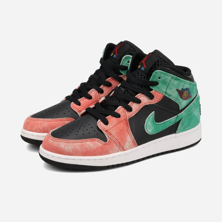 NIKE AIR JORDAN 1 MID SE GS ナイキ エア ジョーダン 1 ミッド SE GS レディース BLACK/PINE GREEN/DUNE RED/PINE GREEN ブラック FQ1292-003