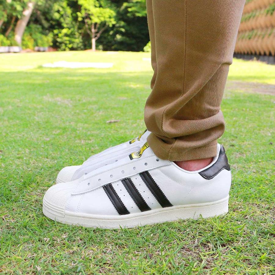 今月限定/特別大特価 アディダス スーパースター レースレス 24.5cm アディダス ADIDAS スーパースター 黒色 ブラック スニーカー