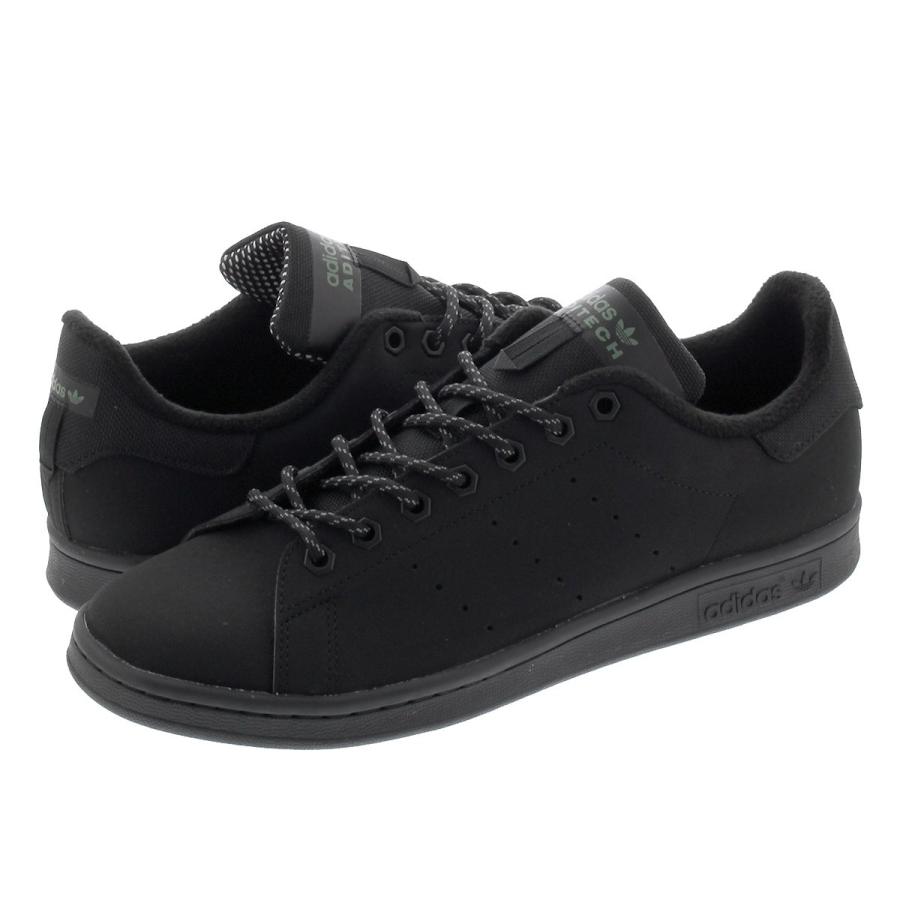 adidas stan smith black black