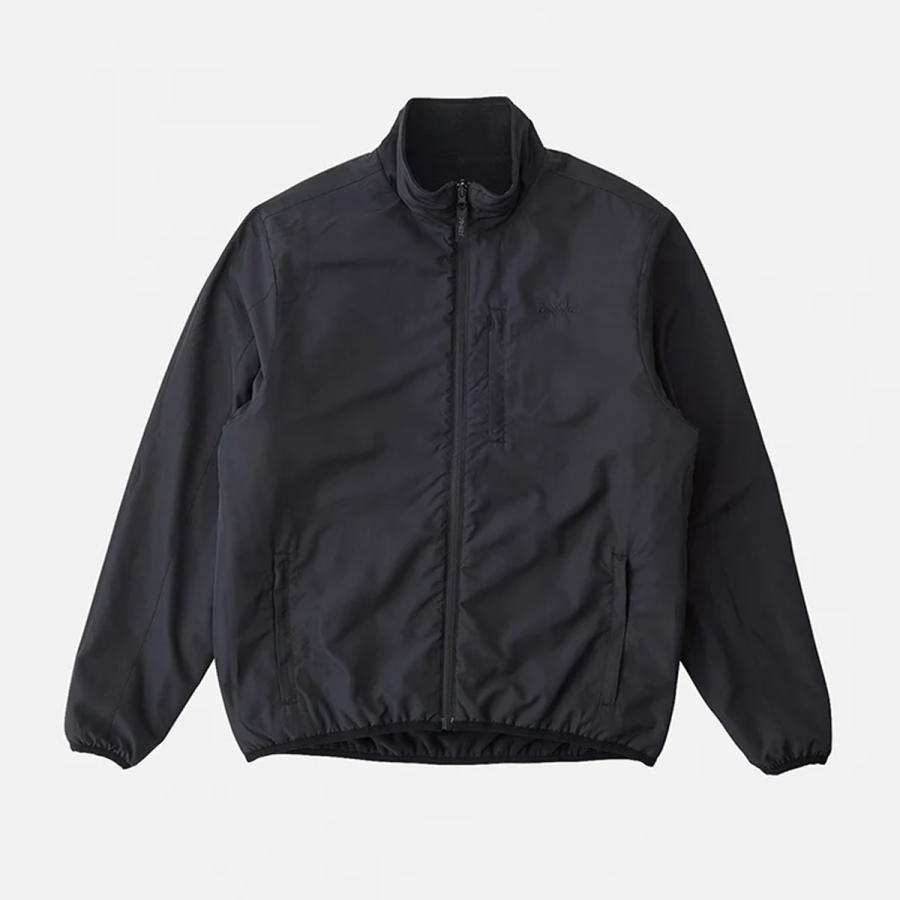 男性用 黒 グラマ ミンクの リバーシブルジャケット М 裏面 レザー 黒 Gramicci（グラミチ） 【30%OFF】 GRAMICCI THERMAL FLEECE REVERSIBLE
