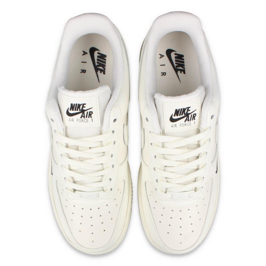 NIKE WMNS AIR FORCE 1 '07 ESSENTIAL TRK3 ナイキ ウィメンズ エアフォース 1 07 エッセンシャル TRK3 レディース SAIL/SAIL/BLACK ホワイト HF1058-133｜lowtex｜02