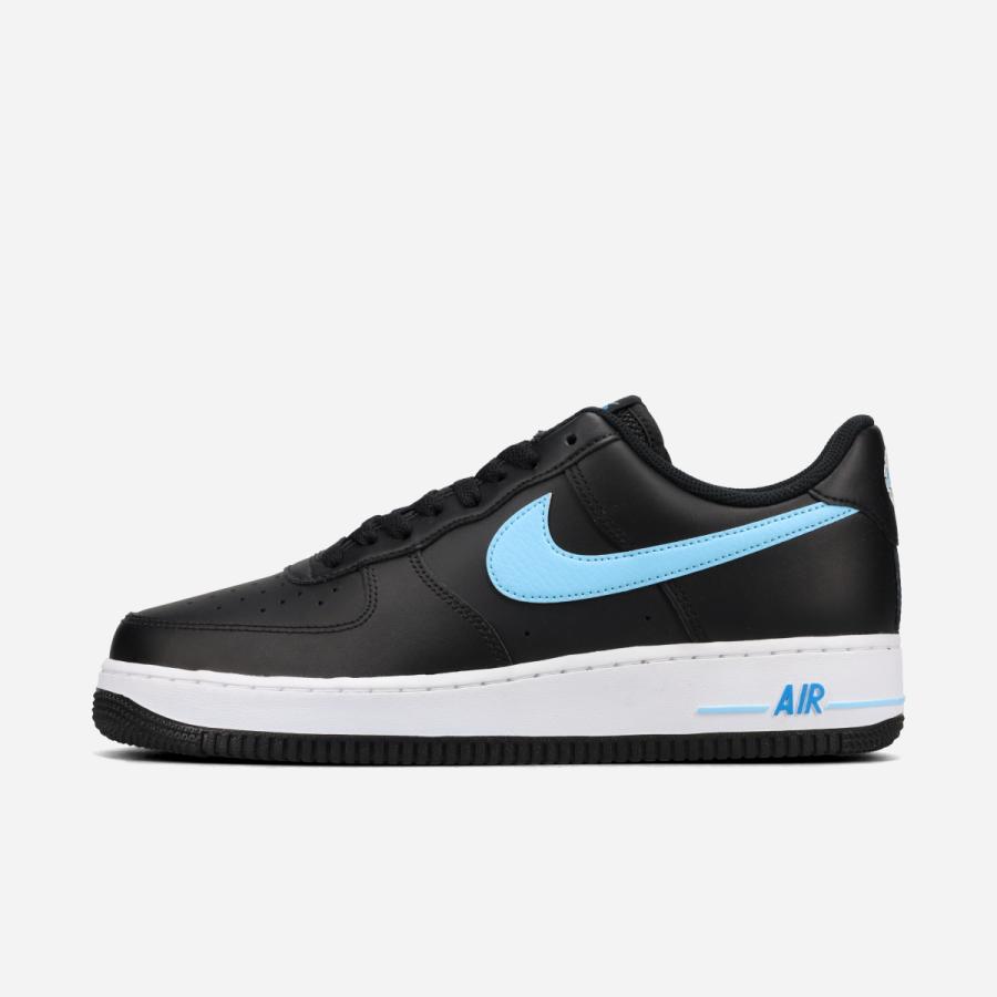 【25,000円均一SALE】 NIKE AIR FORCE 1 '07 ナイキ エア フォース 1 '07 海外限定 日本未発売 メンズ BLACK/UNIVERSITY BLUE ブラック HF3839-001の画像