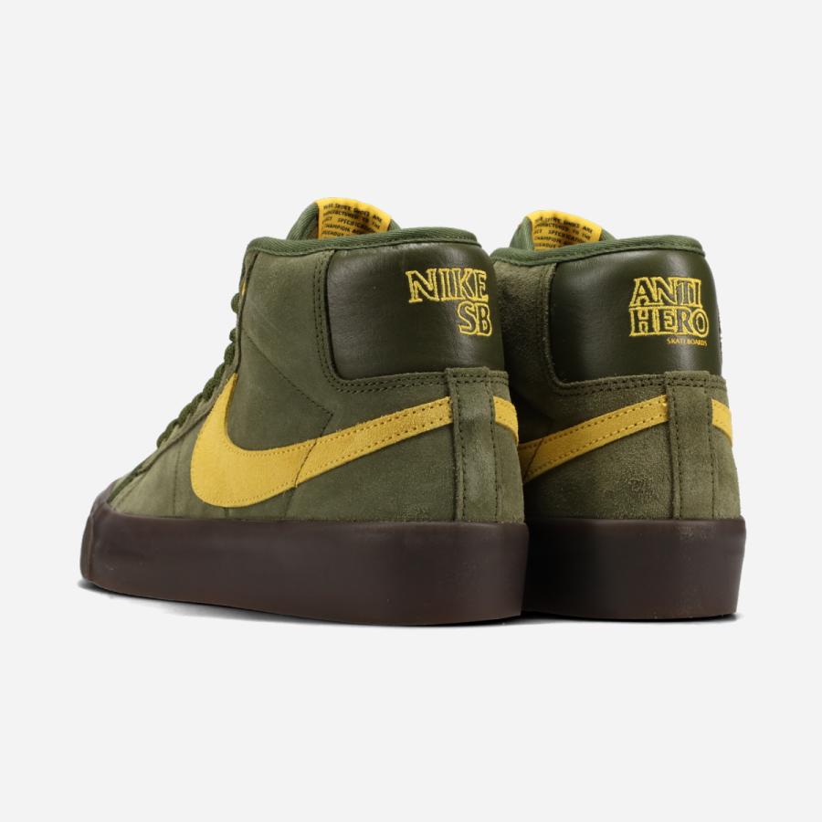 Nike SB Zoom × ANTIHERO Blazer Mid 27cm NIKE SB ZOOM BLAZER MID x Antihero 'Rough Green & Amarillo' ｜ FLY