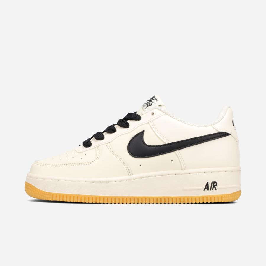 【新品24.5cm】NIKE｜エアフォース１GS｜ホワイト/ライトベージュ 新品24.5cm】NIKE｜エアフォース1GS｜ホワイト/ライトベージュ
