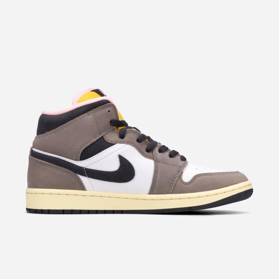 Nike Air Jordan 1 ミッドカット　ホワイト／ブラウン 楽天市場】ナイキ エアジョーダン1 ミッドカット ホワイト