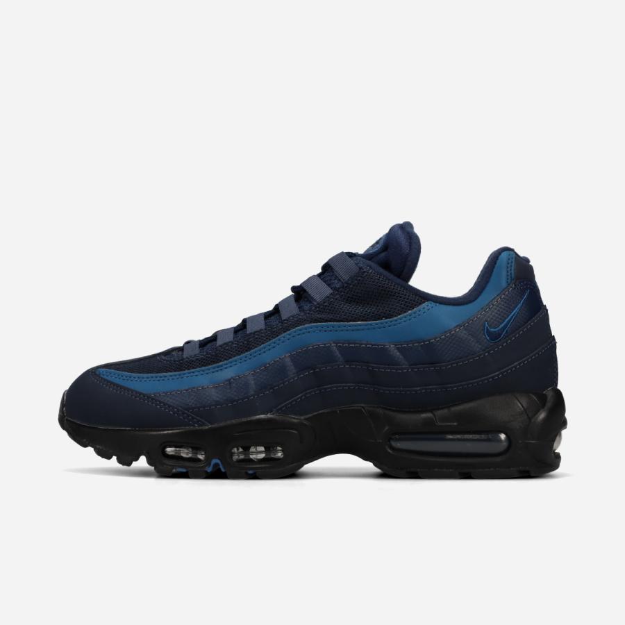 【10%OFF】  NIKE AIR MAX 95 ナイキ エアマックス 95 海外限定 日本未発売 メンズ BLACK/THUNDER BLUE/COURT BLUE/OBSIDIAN ネイビー HQ3825-001の画像