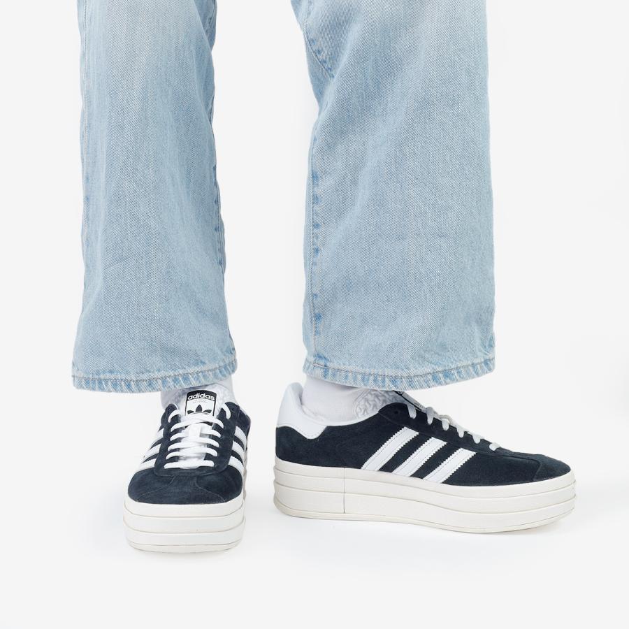 adidas GAZELLE BOLD W アディダス ガゼル ガッツレー ボールド ウィメンズ メンズ レディース CORE BLACK/FTWR WHITE/CORE WHITE ブラック hq6912｜lowtex｜09