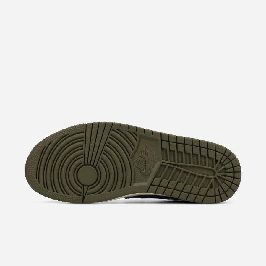 NIKE AIR JORDAN 1 RETRO LOW OG ナイキ エア ジョーダン 1 レトロ ロー OG メンズ MEDIUM OLIVE/BLACK/SUMMIT WHITE/SAIL カーキグリーン HQ6998-200の画像