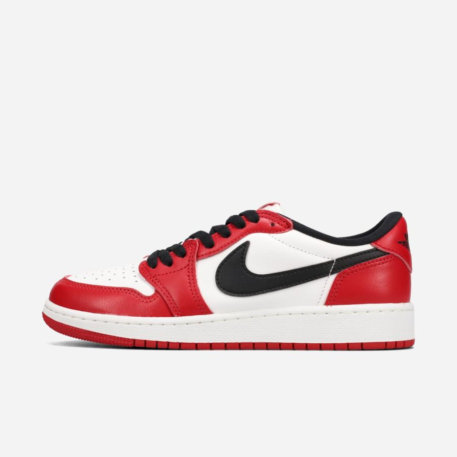 NIKE AIR JORDAN 1 RETRO LOW OG GS ナイキ エア ジョーダン 1 レトロ ロー OG GS レディース VARSITY RED/BLACK/SUMMIT WHITE レッド HQ6999-600の画像