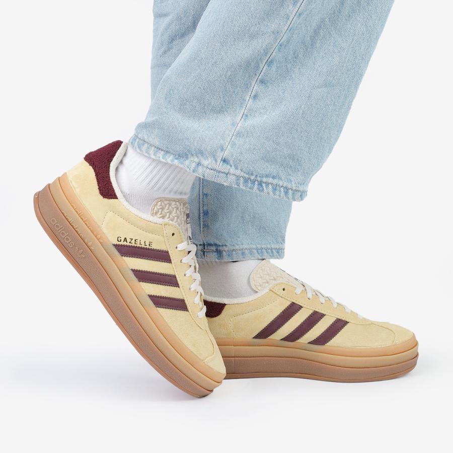 adidas GAZELLE BOLD W アディダス ガッツレー ガゼル ボールド ウィメンズ レディース ALMOST YELLOW/MAROON/WONDER WHITE イエロー IF5937｜lowtex｜07