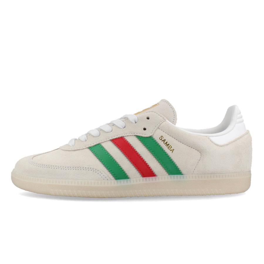 adidas SAMBA OG アディダス サンバ OG メンズ レディース CRYSTAL WHITE/GREEN/BETA SCARLET ホワイト IG1826｜lowtex｜04