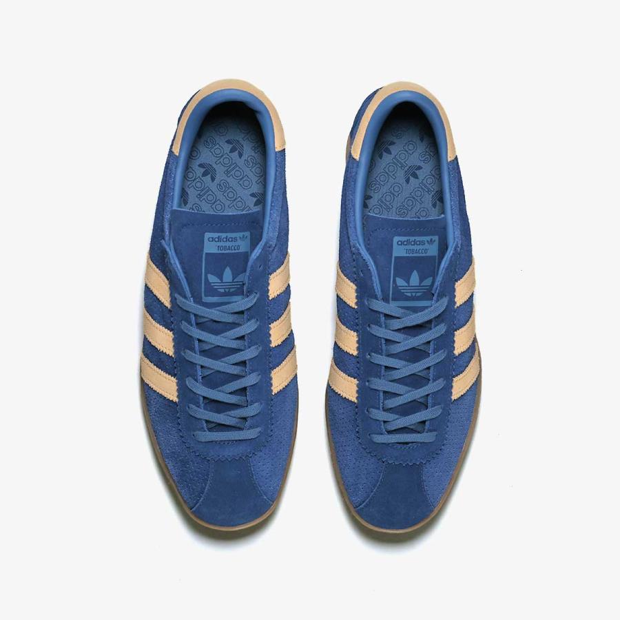 【展開店舗限定】 adidas TOBACCO -KICKS LAB. EXCLUSIVE- アディダス タバコ DARK MARINE/ICE TANGERINE/GUM ブルー IH9114の画像