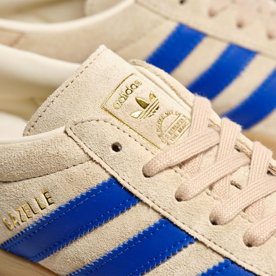 【展開店舗限定】 adidas GAZELLE INDOOR -KICKS LAB. EXCLUSIVE- アディダス ガゼル ガッツレー インドア MAGIC BEIGE/WONDER WHITE ベージュ IH9660の画像