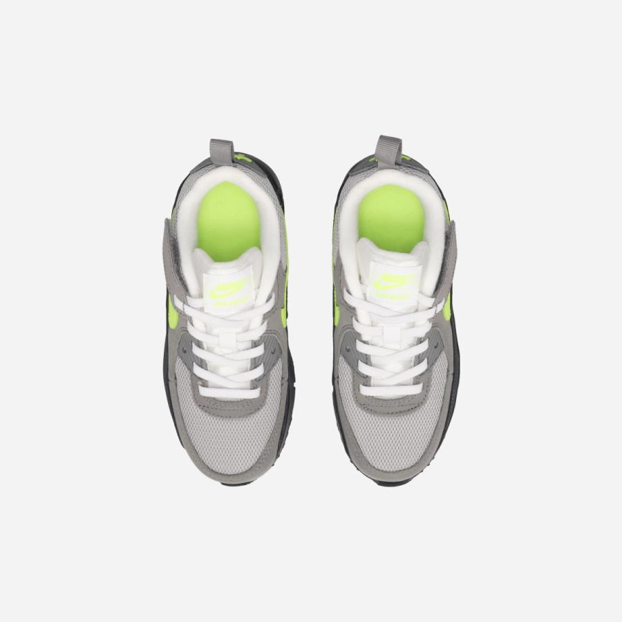 NIKE AIR MAX 90 PS ナイキ エア マックス 90 PS キッズ 子ども BLACK/ANTHRACITE/LIGHT CHARCOAL/NEON YELLOW グレー IQ9026-001の画像