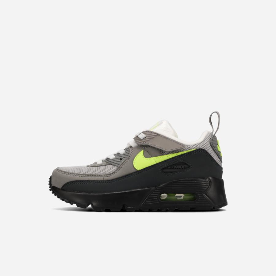 NIKE AIR MAX 90 PS ナイキ エア マックス 90 PS キッズ 子ども BLACK/ANTHRACITE/LIGHT CHARCOAL/NEON YELLOW グレー IQ9026-001の画像