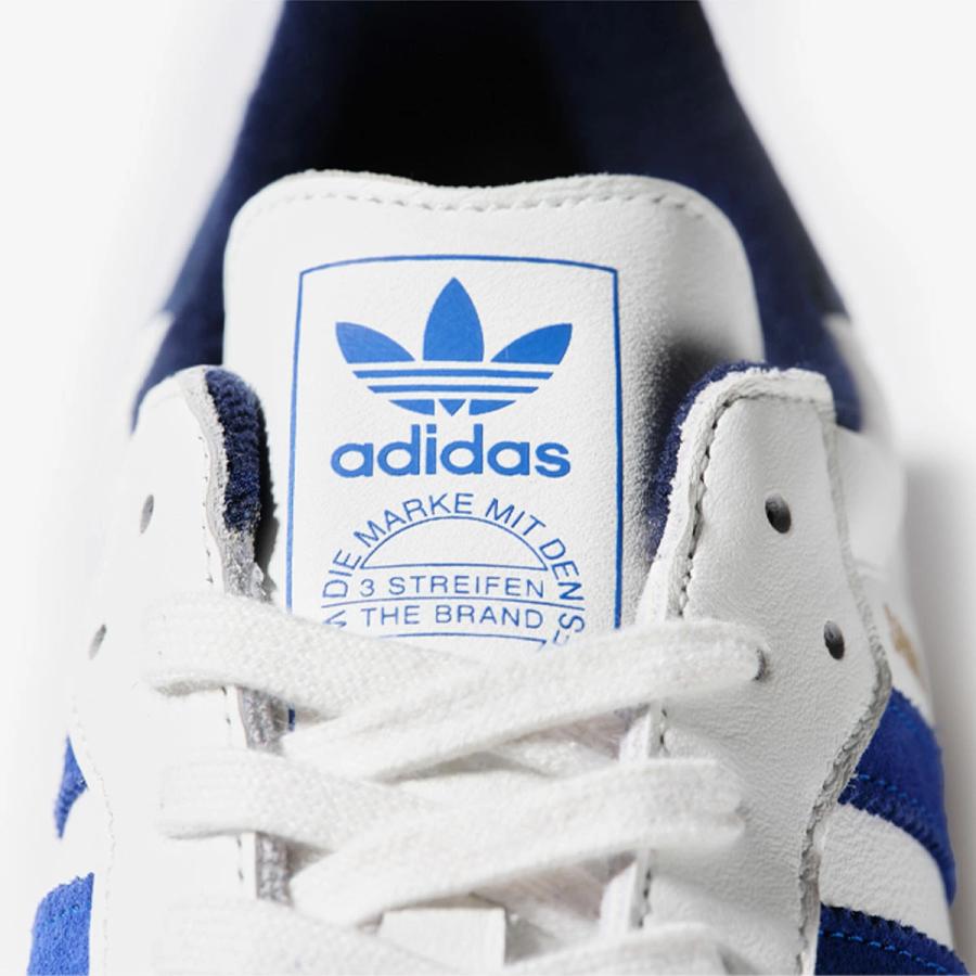 スニーカー adidas Samba OG White Blue JH5632 adidas Samba OG Shoes - White | Free Shipping with adiClub