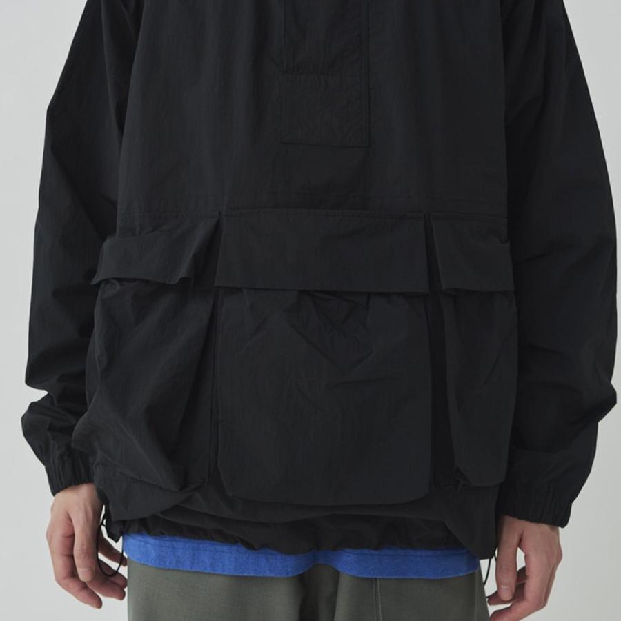 美品 スノーピーク 黒色 ナイロンタッサーパーカ snow peak スノーピーク ナイロンタッサーアノラック(M ブラック