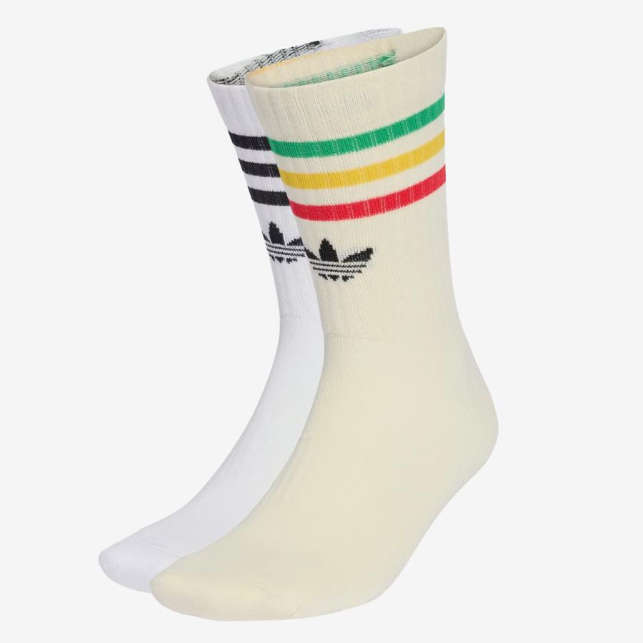 adidas BOB MARLEY SOCKS 2PP アディダス ボブ・マーリー ソックス 2PP メンズ レディース WHITE/CREAM WHITE ホワイト KD8451 | adidas Originals