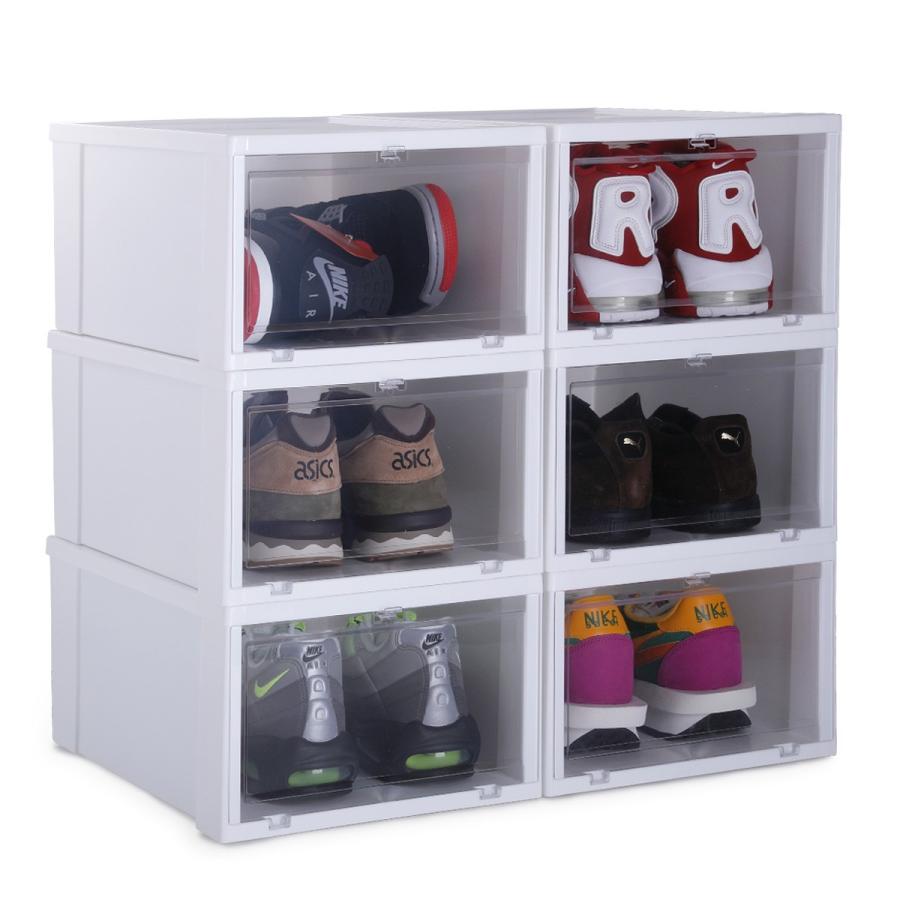 シューズボックス シューズラック 6 BOXセット キックスラボ KICKS LAB. Shoe Storage Box 6 BOX SET