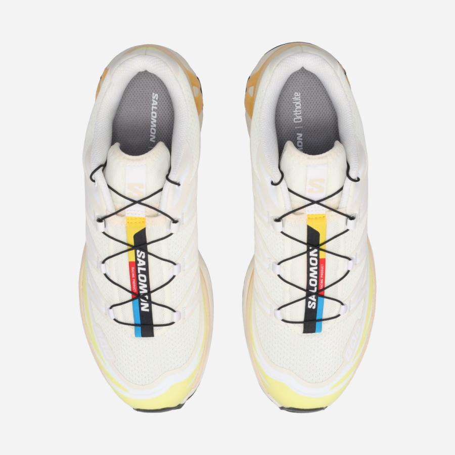 【30%OFF】 SALOMON XT-6 サロモン エックスティー 6 メンズ レディース VANILLA ICE/YELLOW IRIS/WARM APRICOT ホワイト L47864500の画像
