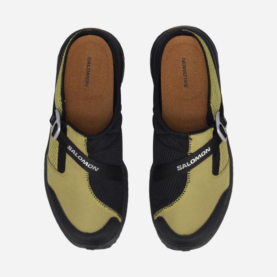 SALOMON RX SLIDE 3.0 NOMAD サロモン リラックス スライド 3.0 ノマド メンズ レディース BLACK/WILLOW カーキグリーン L49159200の画像