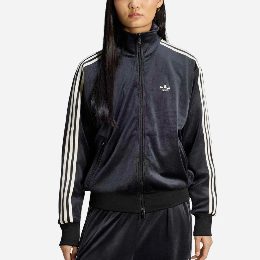 adidas FIREBIRD VELOUR TRACK TOP アディダス ファイヤーバード ベロア トラックトップ メンズ レディース BLACK ブラック LC8070 | adidas Originals | 01