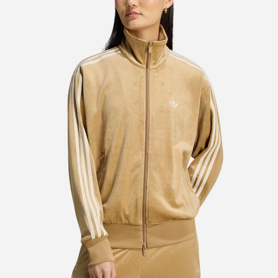 adidas FIREBIRD VELOUR TRACK TOP アディダス ファイヤーバード ベロア トラックトップ メンズ レディース CARDBOARD ベージュ LC8071 | adidas Originals | 01