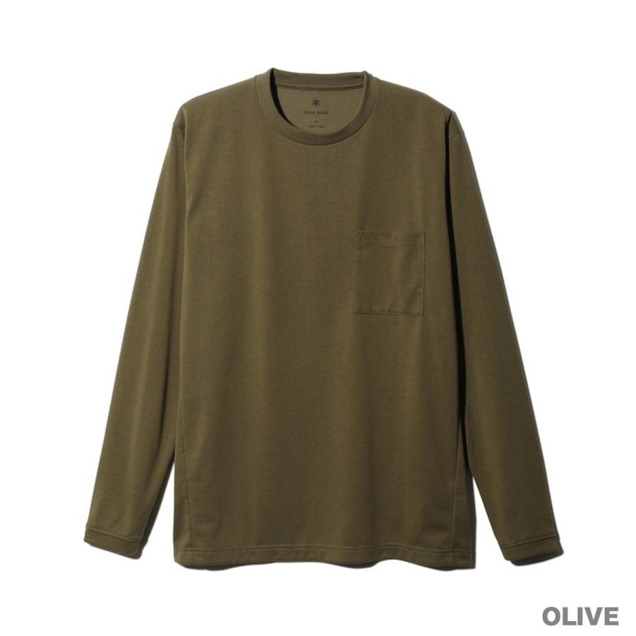 SNOW PEAK INSECT SHIELD LONG SLEEVE T-SHIRT スノーピーク インセクト シールド ロングスリーブ Tシャツ メンズ レディース BLACK ブラック SW-24SU006｜lowtex｜05