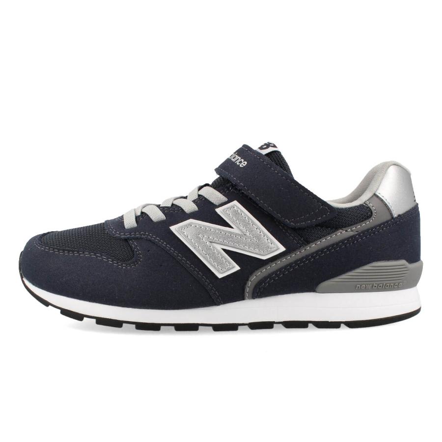 NEW BALANCE YV996 ニューバランス YV996 キッズサイズ ジュニア スニーカー 子供靴 ゴム紐 ベルクロ グレー ブラック ネイビー 17.0cm〜24.0cmの画像