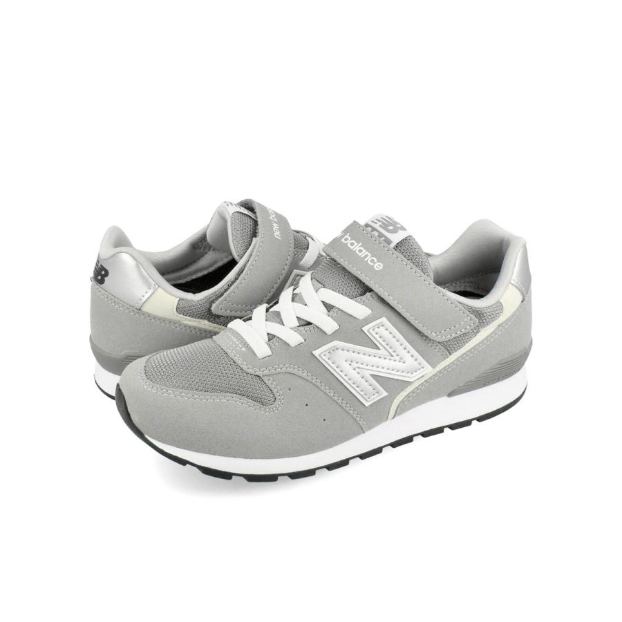 NEW BALANCE YV996 ニューバランス YV996 キッズサイズ ジュニア スニーカー 子供靴 ゴム紐 ベルクロ グレー ブラック ネイビー 17.0cm〜24.0cmの画像