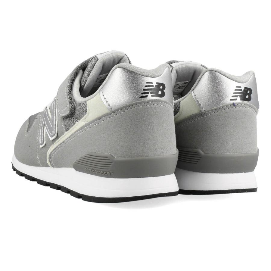 NEW BALANCE YV996 ニューバランス YV996 キッズサイズ ジュニア スニーカー 子供靴 ゴム紐 ベルクロ グレー ブラック ネイビー 17.0cm〜24.0cmの画像